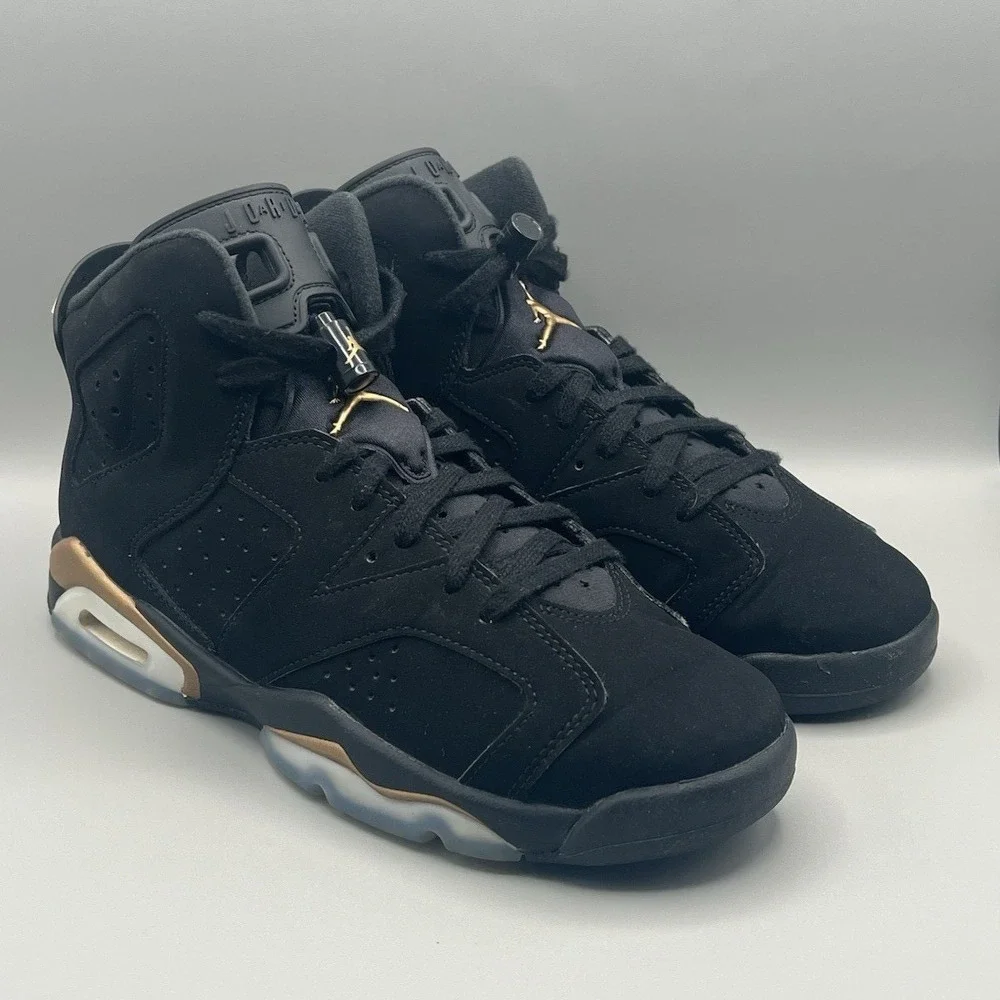 2020 Nike Air Jordan 6 DMP Gold Retro Shoes - Kids Youth Size 7 Women's Size 8.5